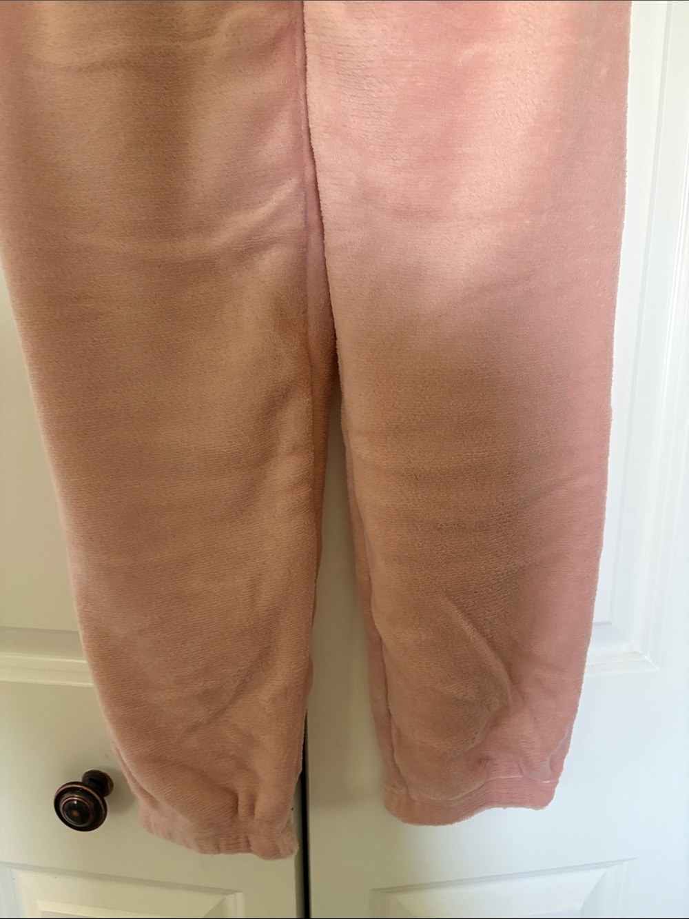 Plush Two-Piece Women's Pajama Set in Dusty Rose - Picture 13 of 13